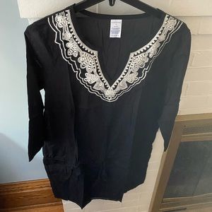 New in Bag Sz 18 Lands End Drop Waist Swim Coverup